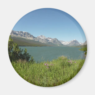 Íman Vista do Lago Swiftcurrent no Parque Nacional Glac