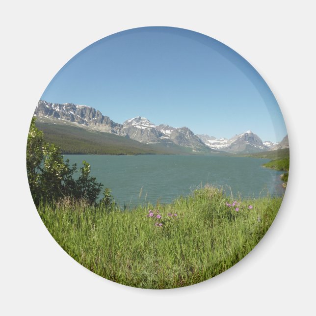 Íman Vista do Lago Swiftcurrent no Parque Nacional Glac (Frente)