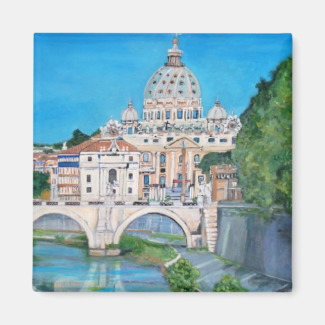 Íman Vista do Magnet da Cidade do Vaticano (Frente)