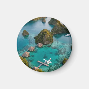Íman Vista do Paraíso das Ilhas Raja Ampat Piaynemo Art