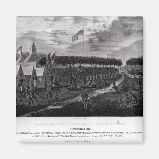 Íman Vista do Tratado de Excelente Realizado em Prairie (Frente)