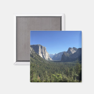 Íman Vista do Túnel Vale de Yosemite Fotografia Azul Co