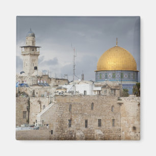 Íman Vista do Western Wall Plaza, tarde