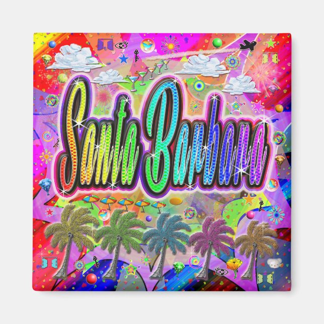 Íman Vista Express Magnet de Santa Barbara (Frente)