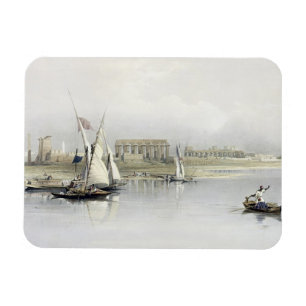 Íman Vista geral das ruínas de Luxor do Nile,