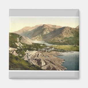 Íman Vista geral, Llanberis, Wales Photochrom raro