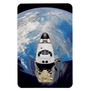 Íman Vista olho de peixe do Ônibus Espacial Atlantis em