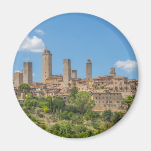 Íman Vista panorâmica de San Gimignano Toscânia Itali