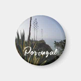 Íman Vista Personalizada do Oceano Costeiro de Algarve 