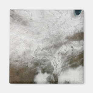 Íman Vista satélite de uma tempestade severa do invern