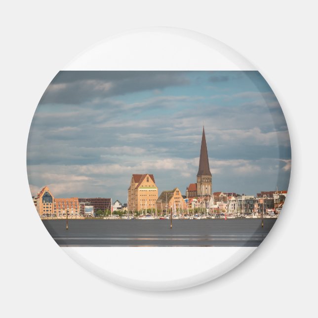 Íman Vista sobre o rio Warnow até Rostock (Frente)