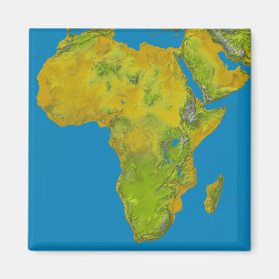 Íman Vista topográfica de África