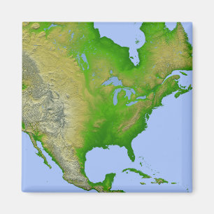 Íman Vista topográfica de America do Norte