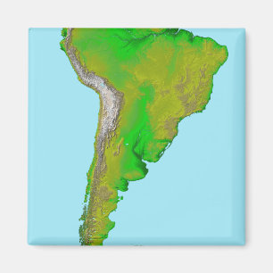 Íman Vista topográfica de Ámérica do Sul