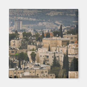 Íman Vista urbana elevada da torre Jerusalem YMCA