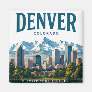 Íman Vistas Alpinas da Cidade de Denver
