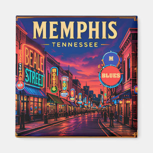Íman 🎸 Vistas da Beale Street em Memphis Tennessee