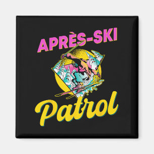 Íman visto da Patrulha Retro Apres-ski dos anos 90 Esqu