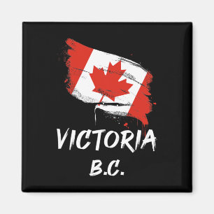 Íman Vitória Bc Canadá Bandeira de respingos Viagem Fér