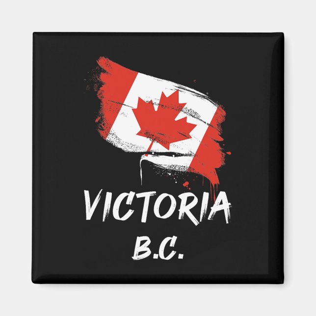 Íman Vitória Bc Canadá Bandeira de respingos Viagem Fér (Frente)