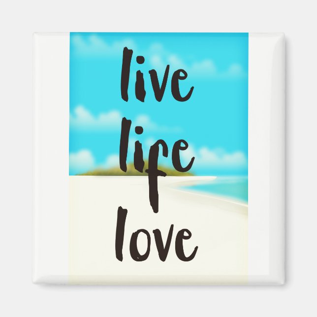 Íman Viva a Vida Amor citação inspiradora (Frente)
