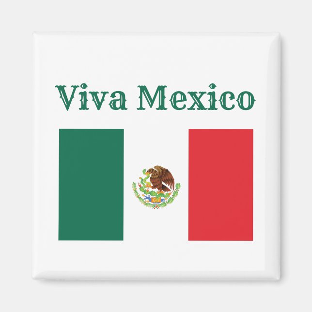 Íman Viva Bandeira do México (Frente)