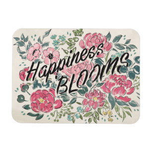 Íman Viva em flores da felicidade da flor