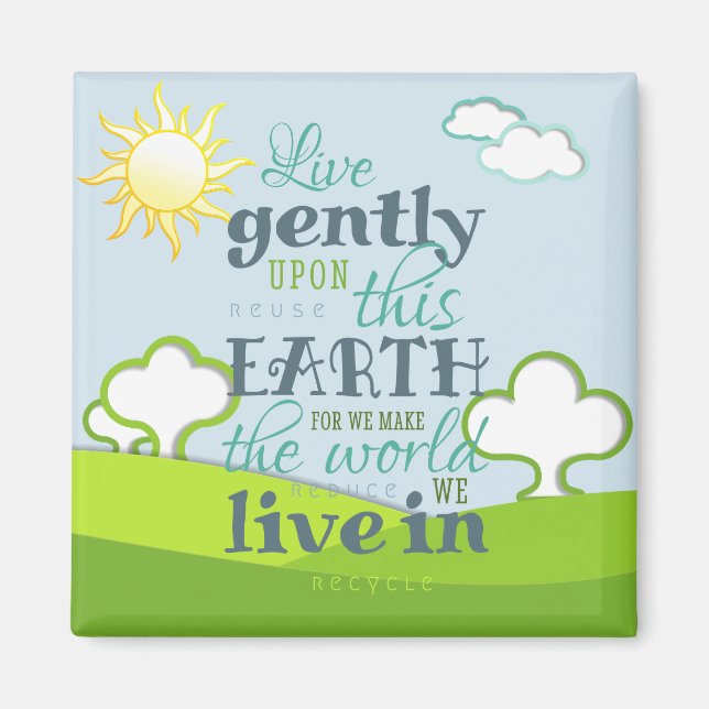 Íman Viva gentilmente sobre esta Terra... (Frente)