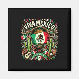 Íman Viva México Dia da Independência Bandeira Mexicana