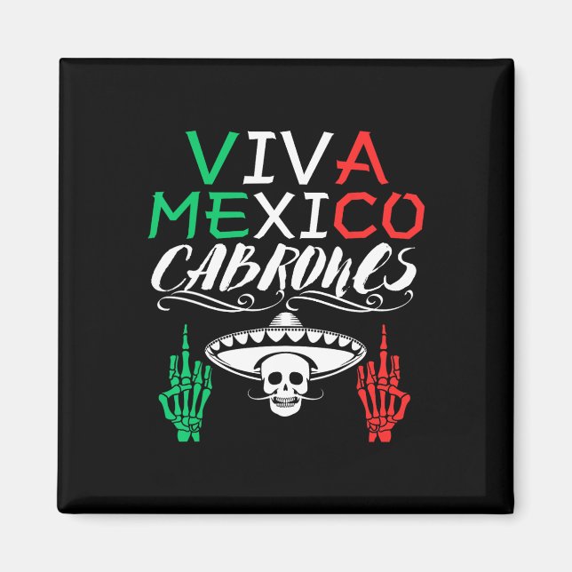 Íman Viva México Dia da Independência dos Cabrones Band (Frente)