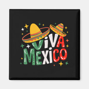 Íman Viva México meninas meninos bandeira mexicana