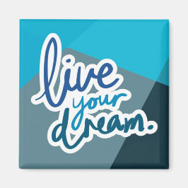 Íman Viva Seu Sonho | Tipografia Motivacional