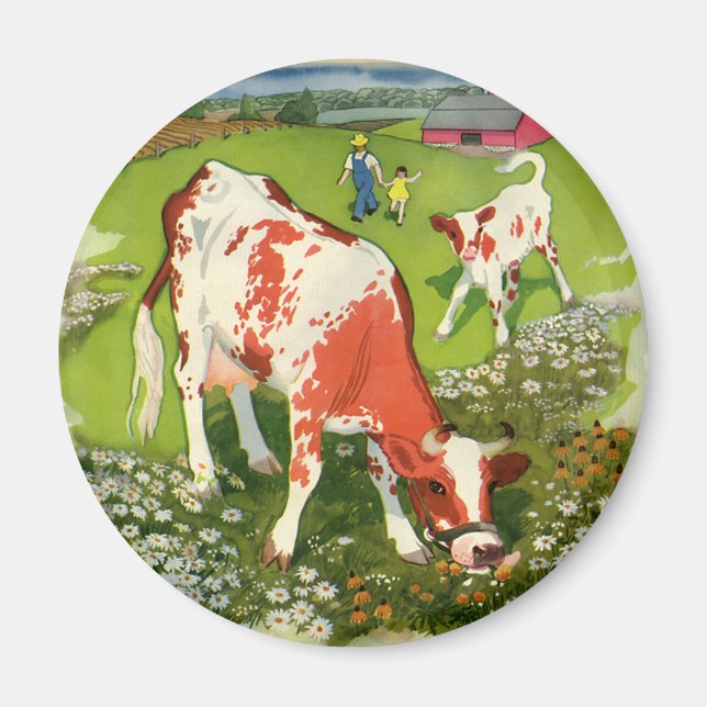 Íman Viveiros, Vacas Grazando com Fazendeiro (Frente)