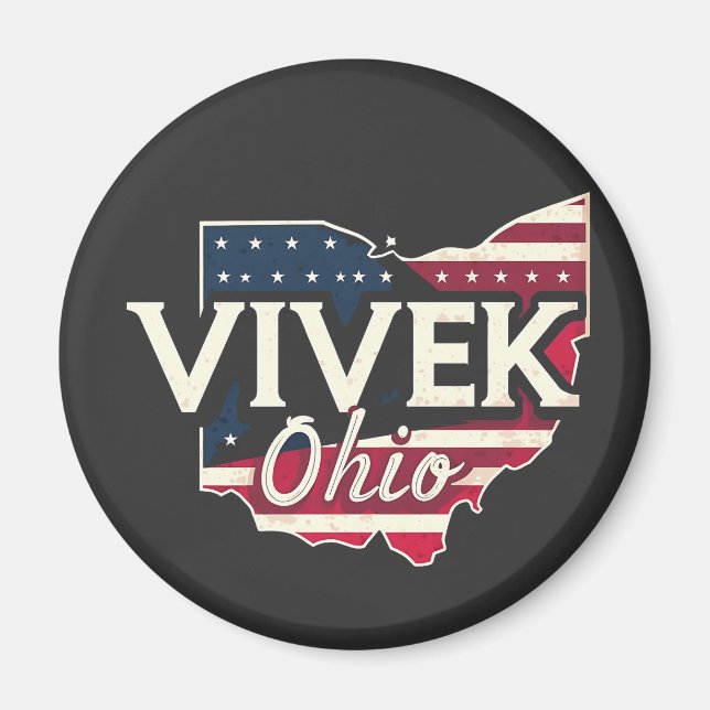 Íman Vivek Ohio 2026 Republicano Governador Americano (Frente)