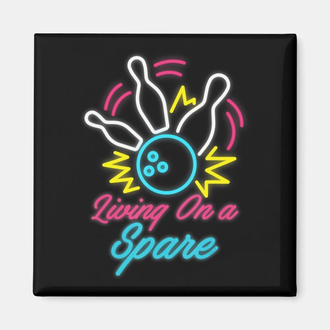Íman Vivendo Em Uma Boliche De Diversão Pouca Pins De E (Frente)