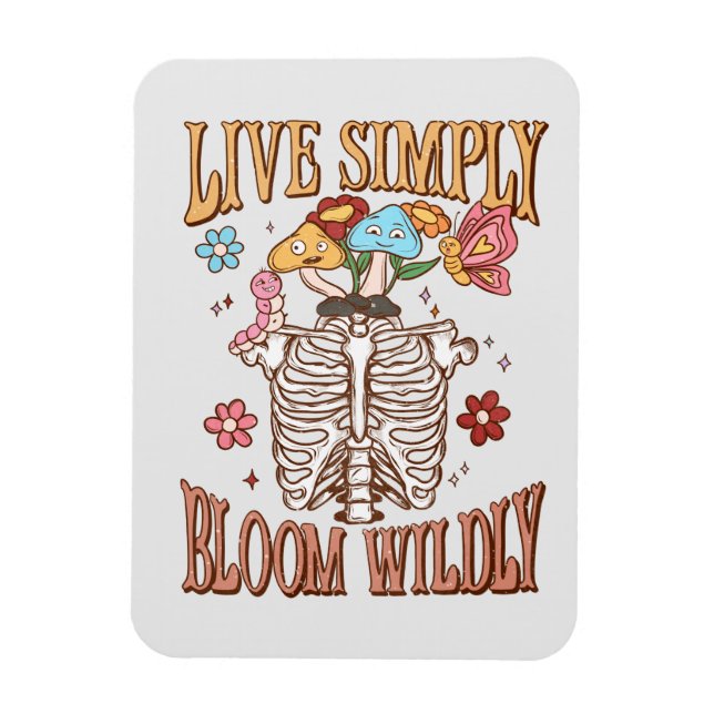 Íman Viver Simplesmente, Sangue Selvagem - Esqueleto e  (Vertical)