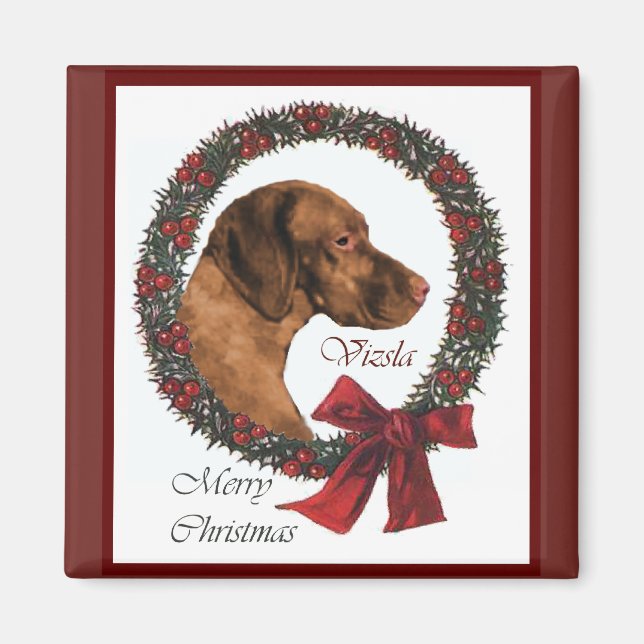 Íman Vizsla Christmas Gifts (Frente)