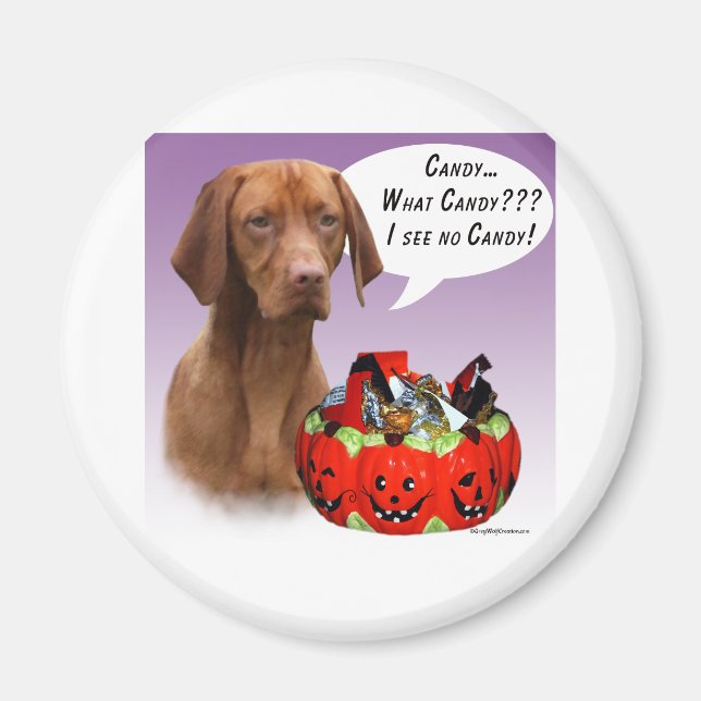 Íman Vizsla Halloween Candy (Frente)