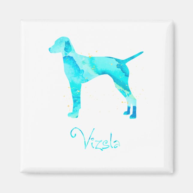 Íman Vizsla Watercolor Design (Frente)