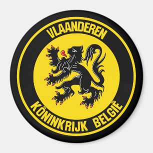 Íman Vlaanderen Round Emblem