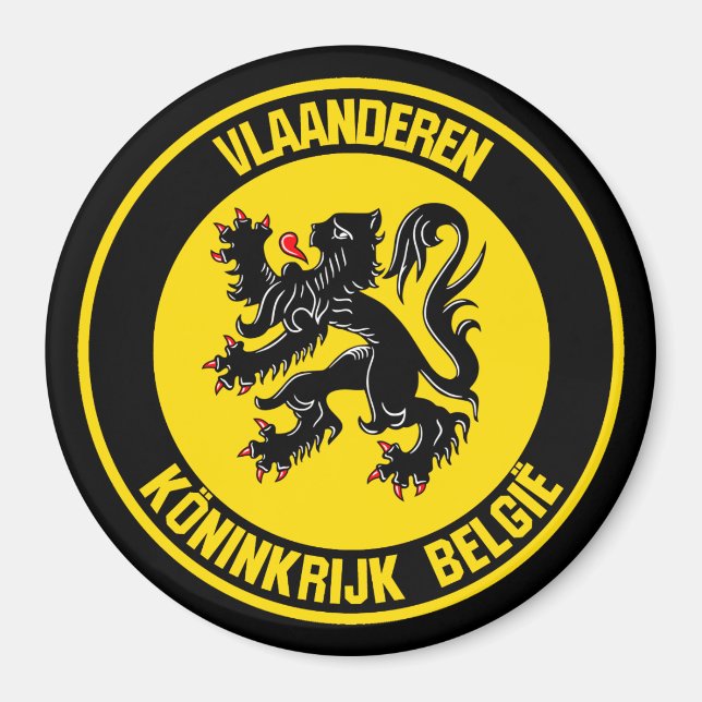 Íman Vlaanderen Round Emblem (Frente)