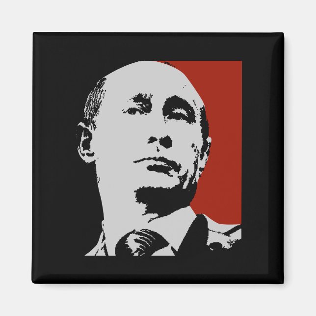 Íman Vladimir Putin Vermelho (Frente)