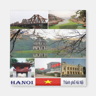 Íman VN - Vietname - Hanói - Mosaico - Colagem