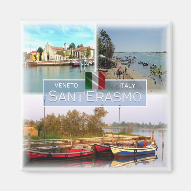 Íman VNT016 SANT'ERASMO, Mosaico, Veneto, Itália, Cordi (Frente)