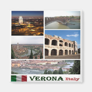 Íman VNT088 VERONA, Mosaico, Verona, Itália, geladeira