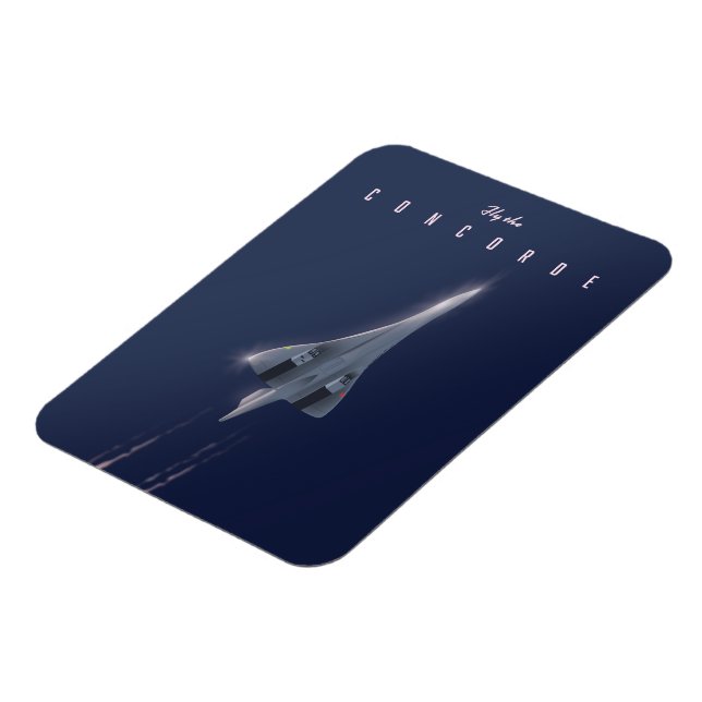 Íman Voar O Poster de viagens Concorde (Left Side)