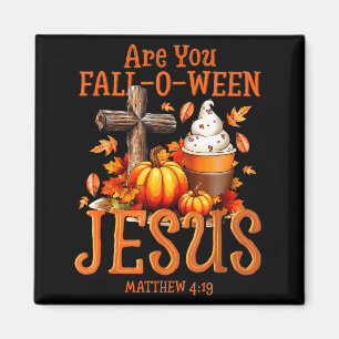Íman Você é Fall-o-ween Jesus Mateus 4 19 Halloween C
