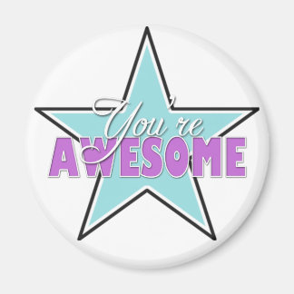 Íman Você é incrível - Blue & Purple Star Magnets