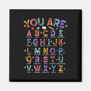 Íman Você É Letras Alfabeto Aprender Abcs Menino Menina