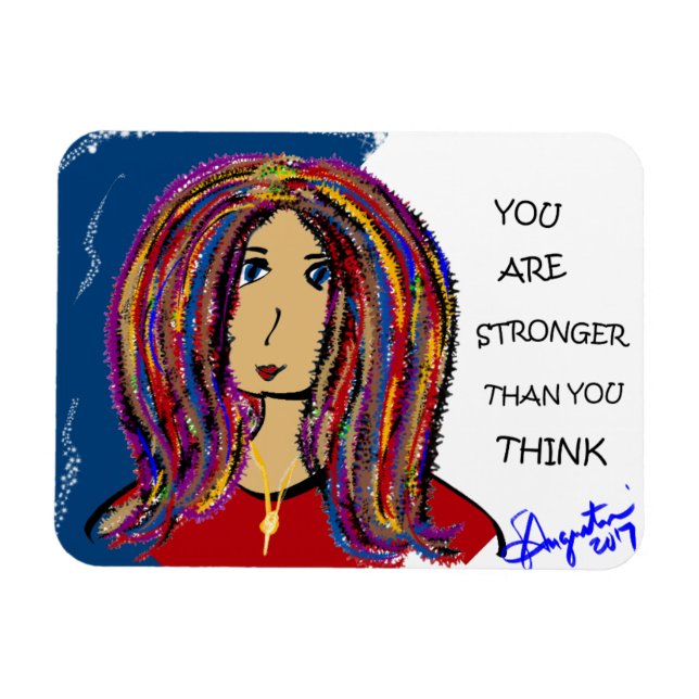 ÍMAN  VOCÊ É MAIS FORTE DO QUE PENSA (Horizontal)